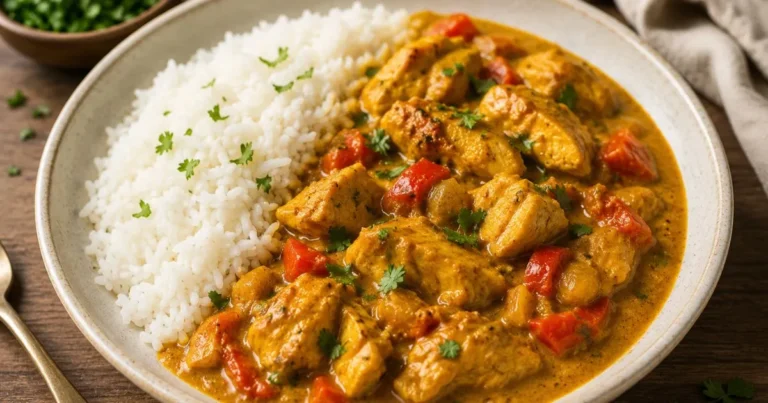 Kycklingcurry med ris